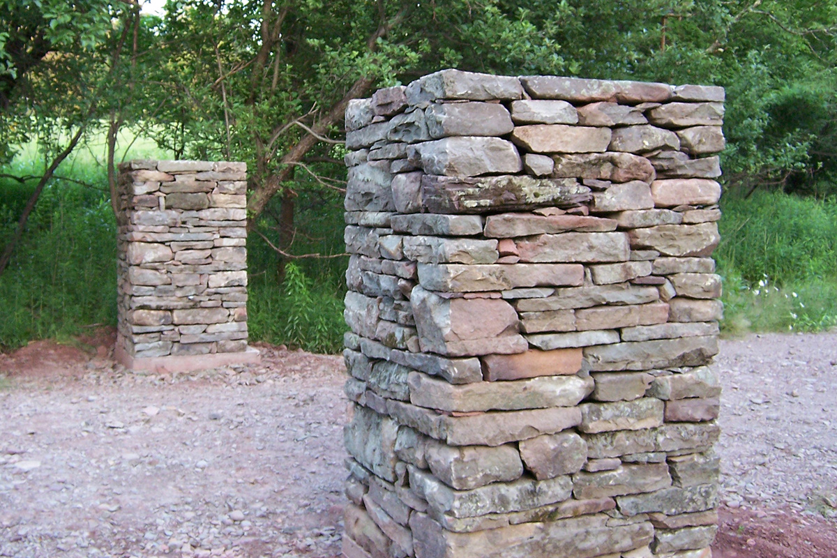 Stone Entry Columns Sullivan County NY