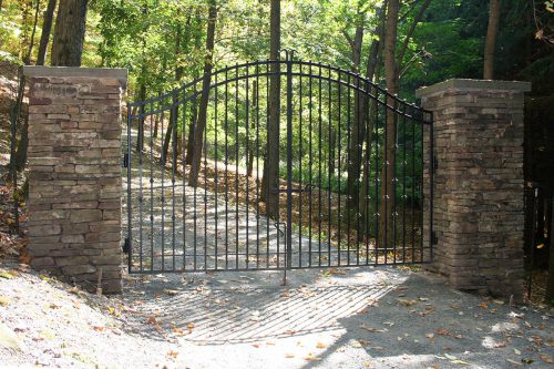 Stone Column Entry Gate Sullivan County NY
