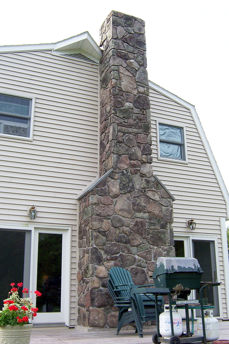 Ferndale, NY Sullivan Couty Stone FIreplace Chimney