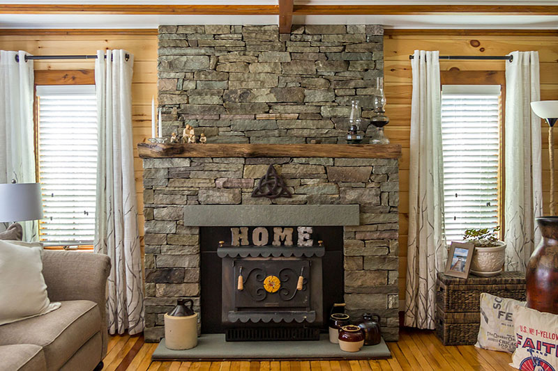 Indoor Stone Fireplace Veneer Sullivan County NY